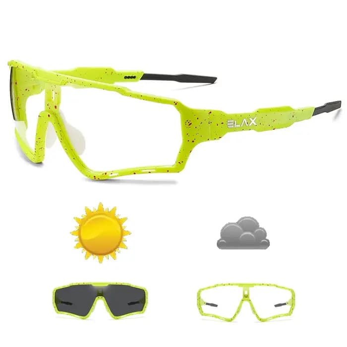 ELhumanity-Lunettes de soleil photochromiques VTT pour hommes et femmes