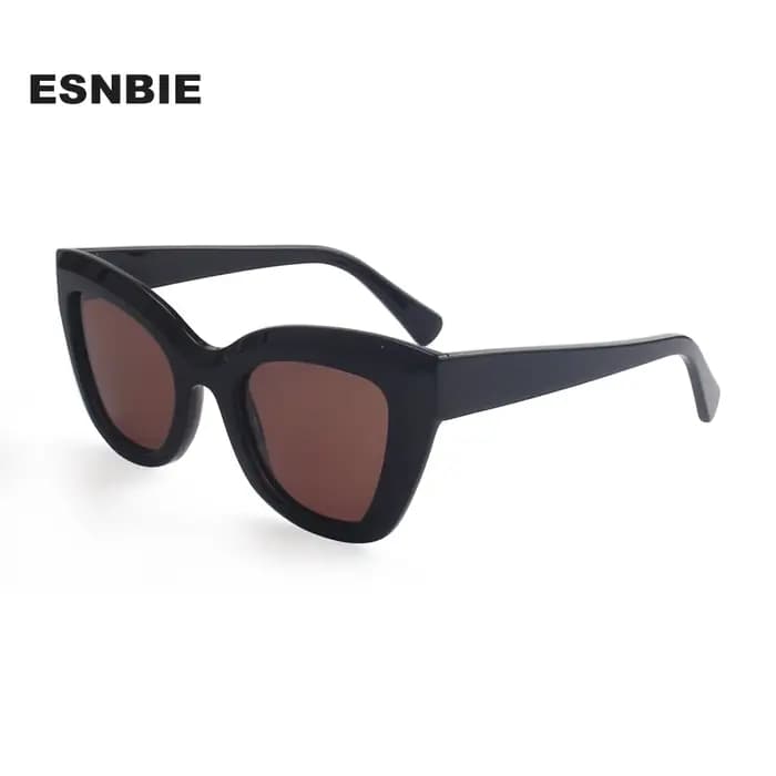 Nouveau élégant lunettes de soleil en acétate scuplé femmes oeil de chat dames lunettes de soleil polarisées hommes Protection Uv papillon nuances lunette sol