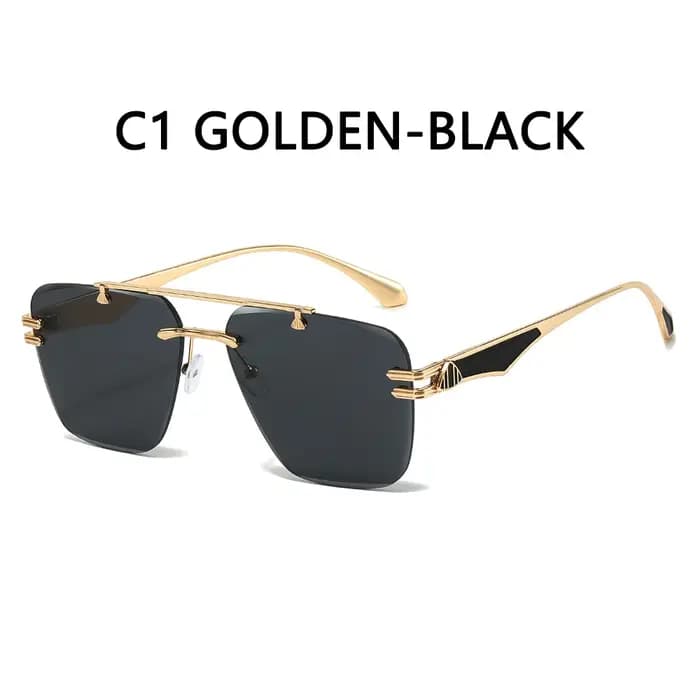 Lunettes de soleil carillon sans cadre avec protection UV pour femmes