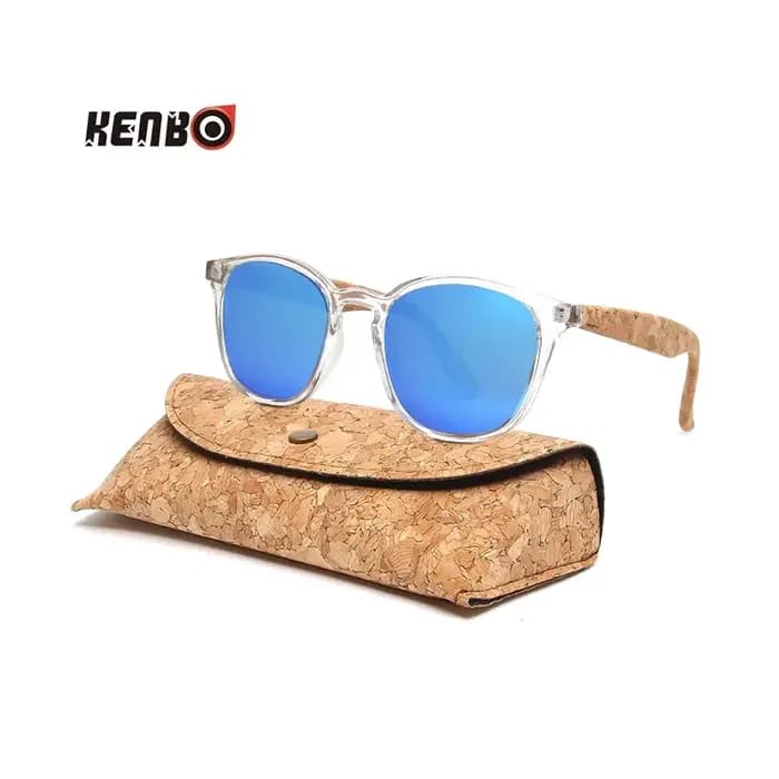 Lunettes de soleil Kenbo rétro en bois de bambou pour hommes et femmes