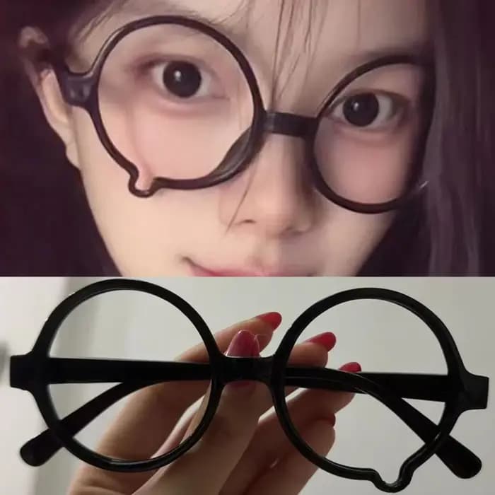 Lunettes de Cosplay en forme de larme pour femmes