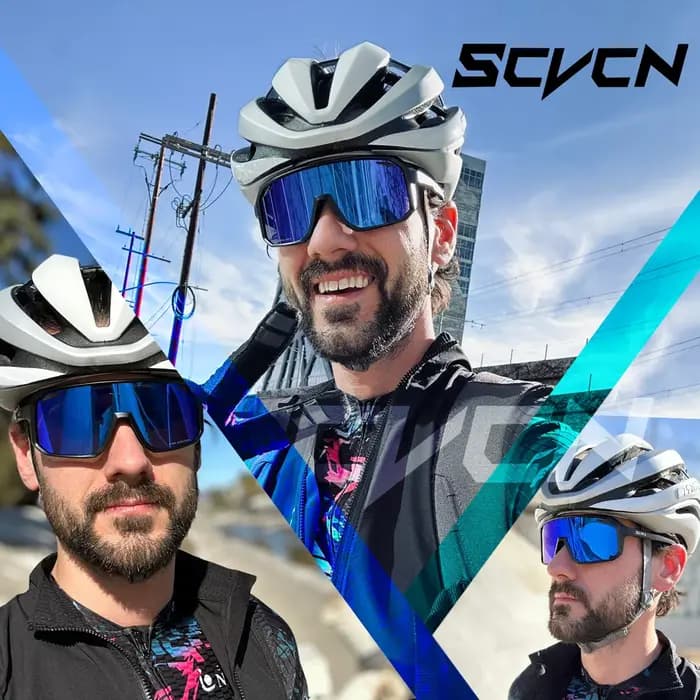 SCVCN lunettes de cyclisme photochromiques lunettes de soleil de cyclisme hommes UV400 lunettes sport vtt lunettes de plein air lunettes de vélo femmes lunettes de soleil