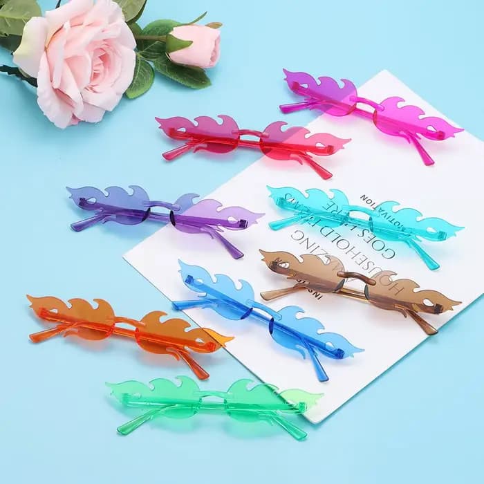 Lunettes de soleil flamme de feu pour femmes