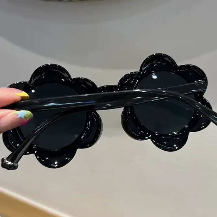 Lunettes de soleil en forme de fleur pour femmes
