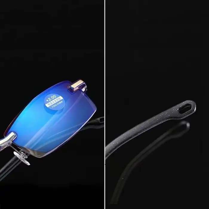 Lunettes de lecture carrées sans cadre pour hommes et femmes