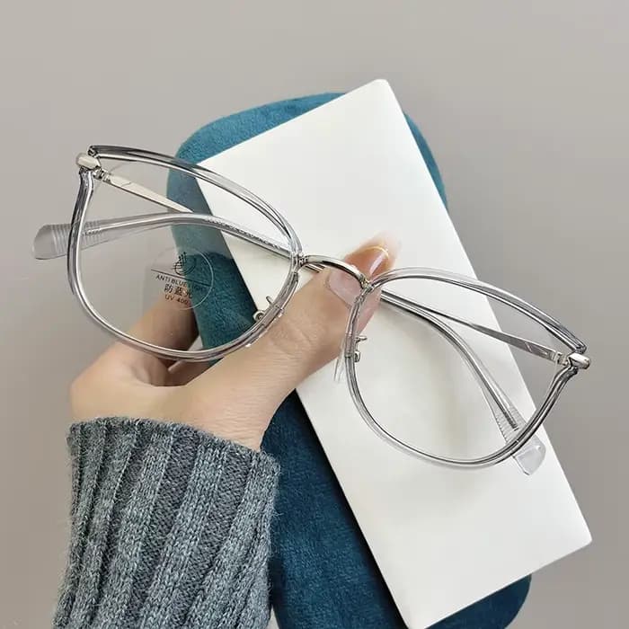 Lunettes de myopie œil de chat pour femmes élégantes, mode métal noir, petite monture presbytie, Anti-lumière bleue, lunettes de Prescription