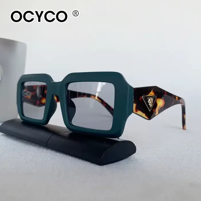 Lunettes de soleil carrées classiques Punk pour hommes et femmes