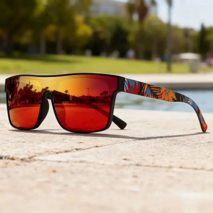 Lunettes de soleil carrées classiques à la mode