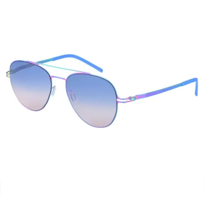 Allemagne marque hommes pilote lunettes de soleil femmes Double faisceau coloré mode Protection UV