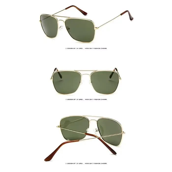Lunettes de soleil carrées plates pour hommes Samjune, marque de créateur