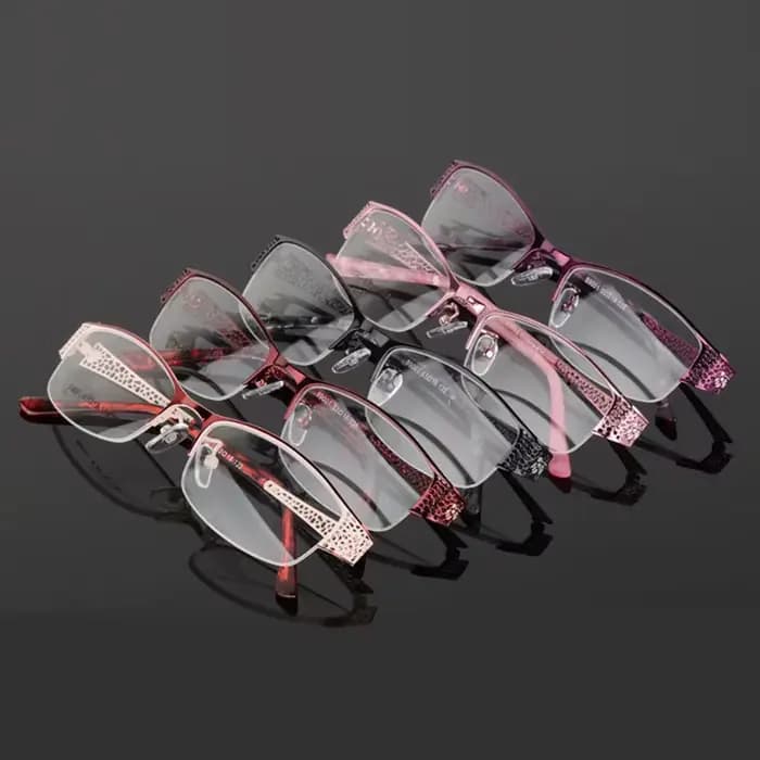 Reven Jate demi-monture lunettes cadre optique Prescription Semi-jante
