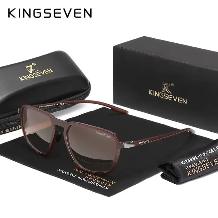 KINGSEVEN Lunettes de soleil polarisées classiques pour hommes et femmes, pour la conduite, protecti