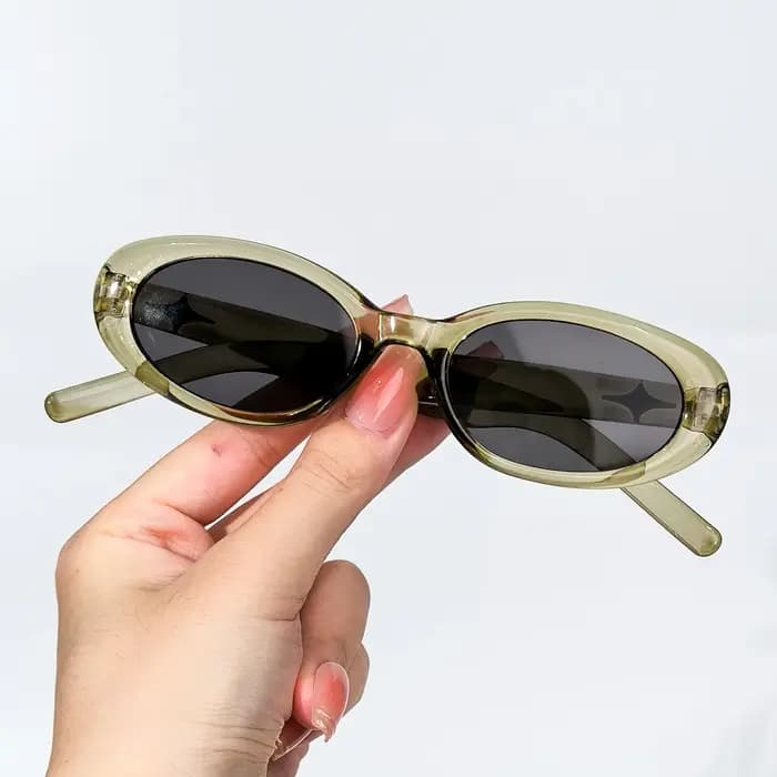 Lunettes de soleil ovales Vintage pour femmes