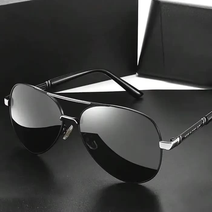 Lunettes de soleil pour hommes Vision jour et nuit conduite pêche Anti-UV tendance nuances