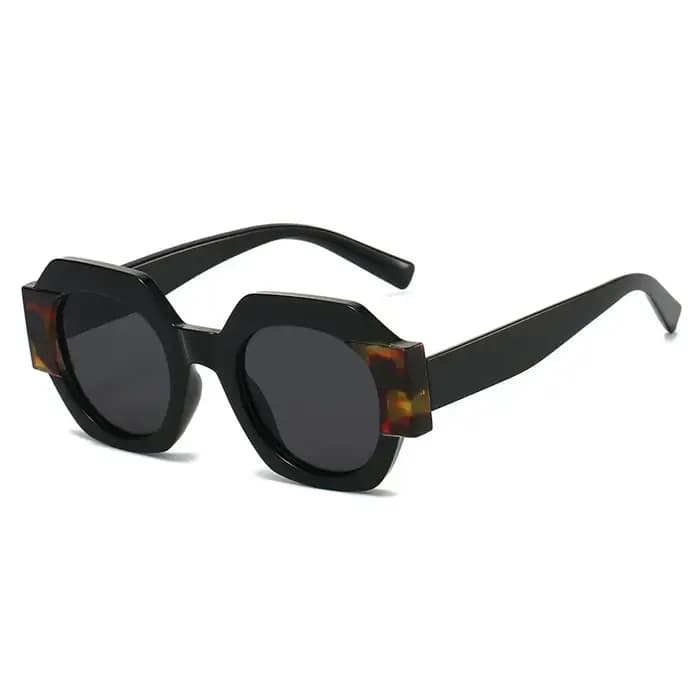 Lunettes de soleil hexagonales tendance pour femmes et hommes