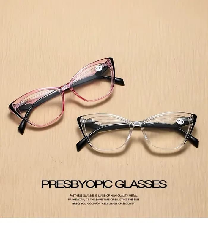 Lunettes de lecture œil de chat transparentes rétro mode hypermétropie