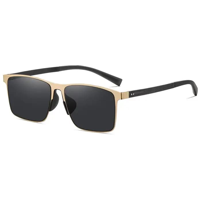 YIMARUILI rétro carré hommes lunettes de soleil polarisées mode tendance aluminium magnésium grand A