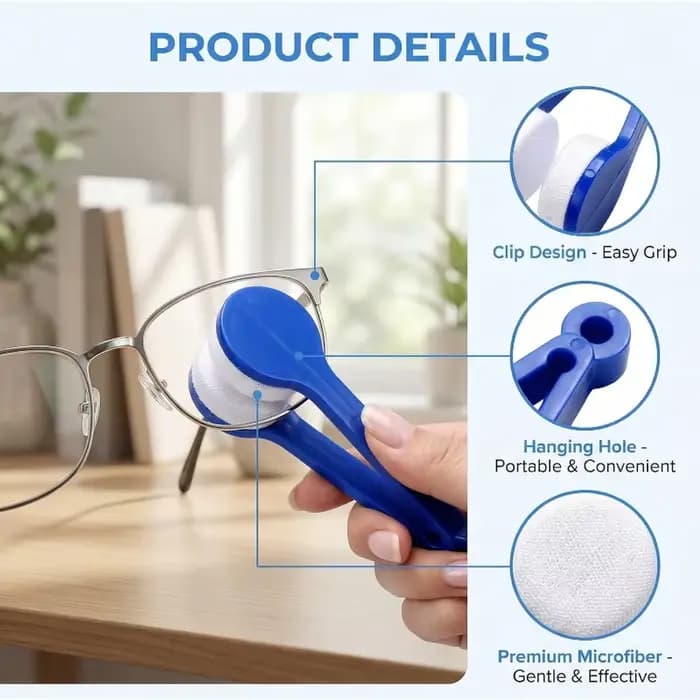 Brosse à lunettes