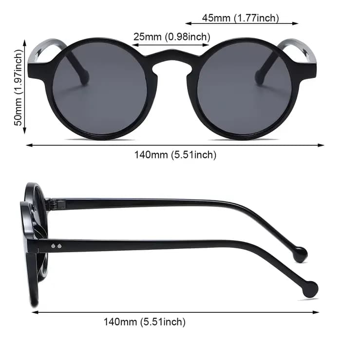Lunettes de soleil rondes rétro pour femmes