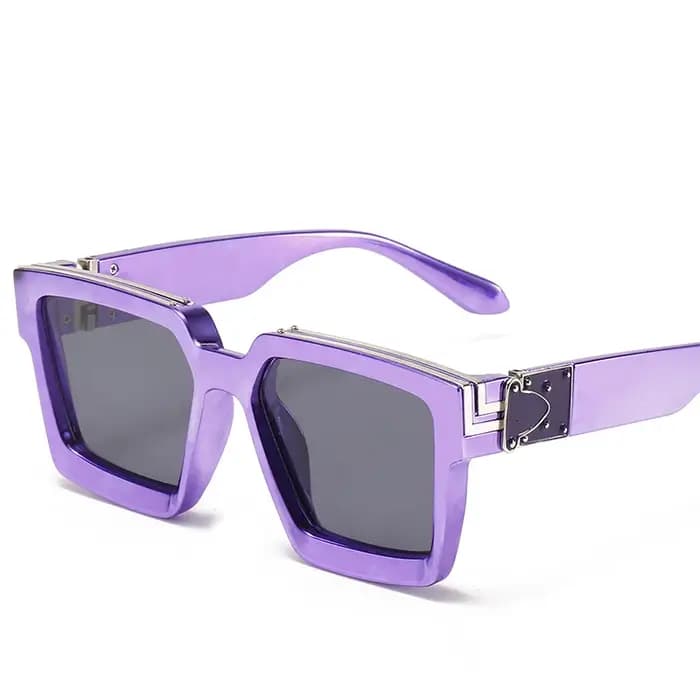 Marque Luxe Personnalisée Lunettes Soleil Surdimensionnées Hommes Vintage Carré Millionnaire