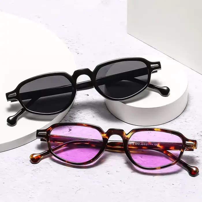 SHAUNA Ins mode populaire petit œil de chat femmes lunettes de soleil rétro clair océan lentille nuances UV400 hommes