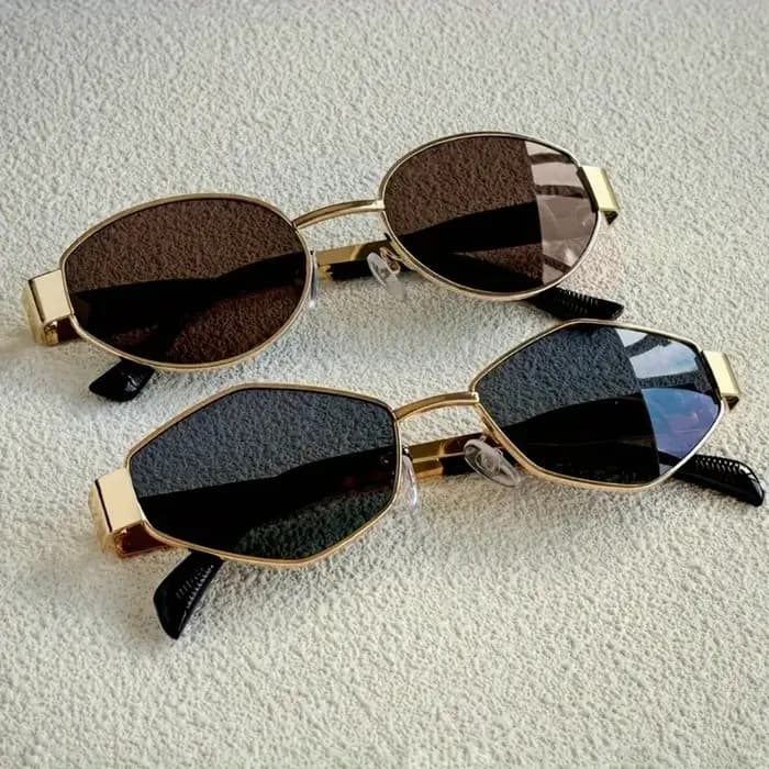 2 paires de lunettes d'été à la mode pour femmes
