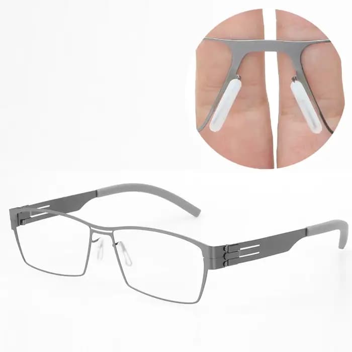 Monture de lunettes rectangulaire sans vis pour hommes, style allemand, ultralégère, double pont, design de marque, pour affaires