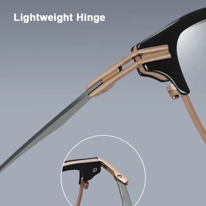 Réplique de luxe Design de marque Browline lunettes carrées cadre hommes