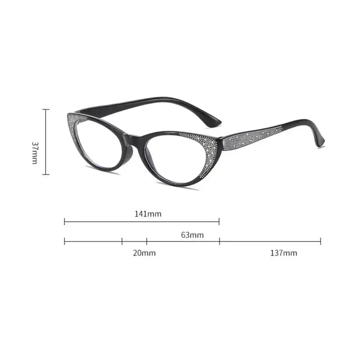 Lunettes de lecture de luxe en diamant pour femmes