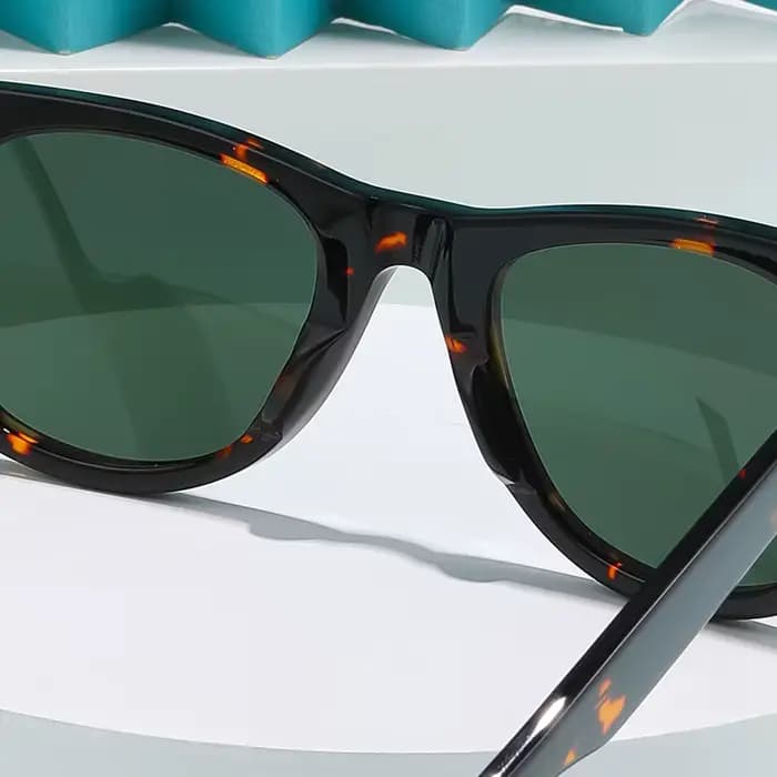ROGBAE lunettes de soleil inclinables hommes classiques lentille en verre
