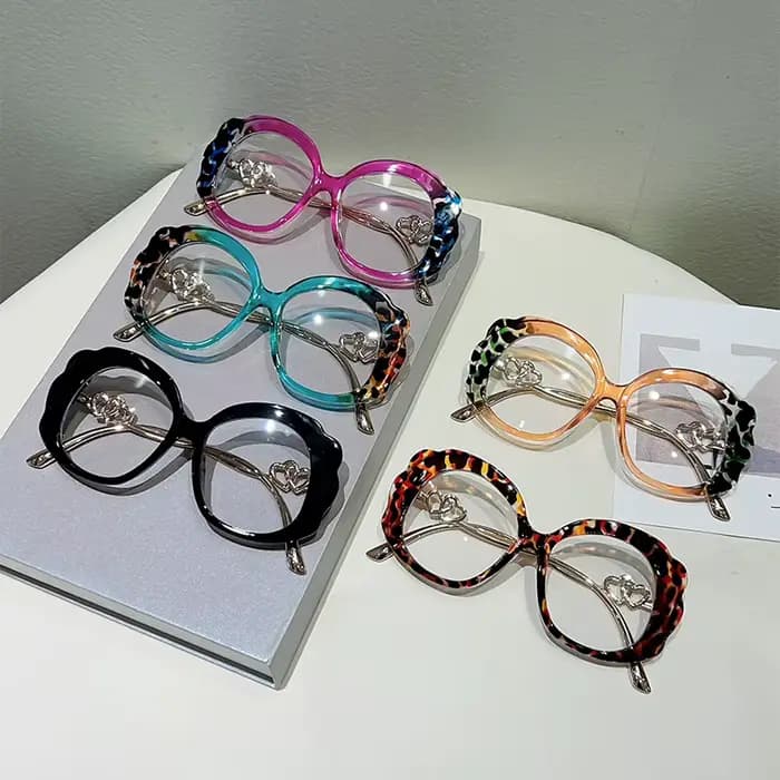 GM LUMIAS lunettes rondes surdimensionnées femmes 2025 nouveau dans la mode montures optiques multicolores