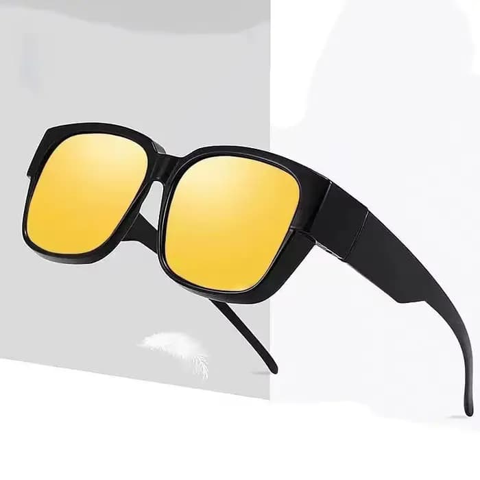 Nouvelle mode lunettes de soleil polarisées couvrir sur myopie lunettes de Prescription Portable hom
