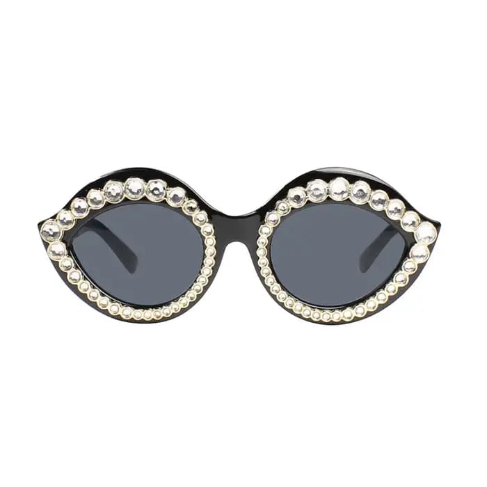 Lunettes de soleil avec biscuits rouges pour femmes