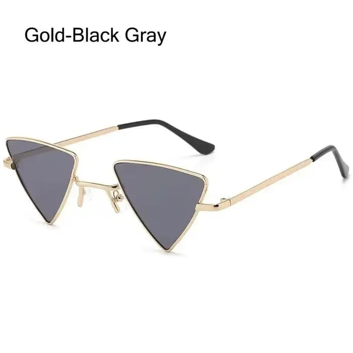 Petites lunettes de soleil triangulaires Hiphelicopter pour femmes et hommes