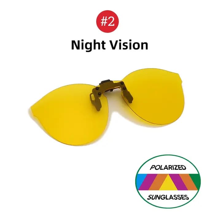Lunettes de soleil à Clip rabattable pour hommes
