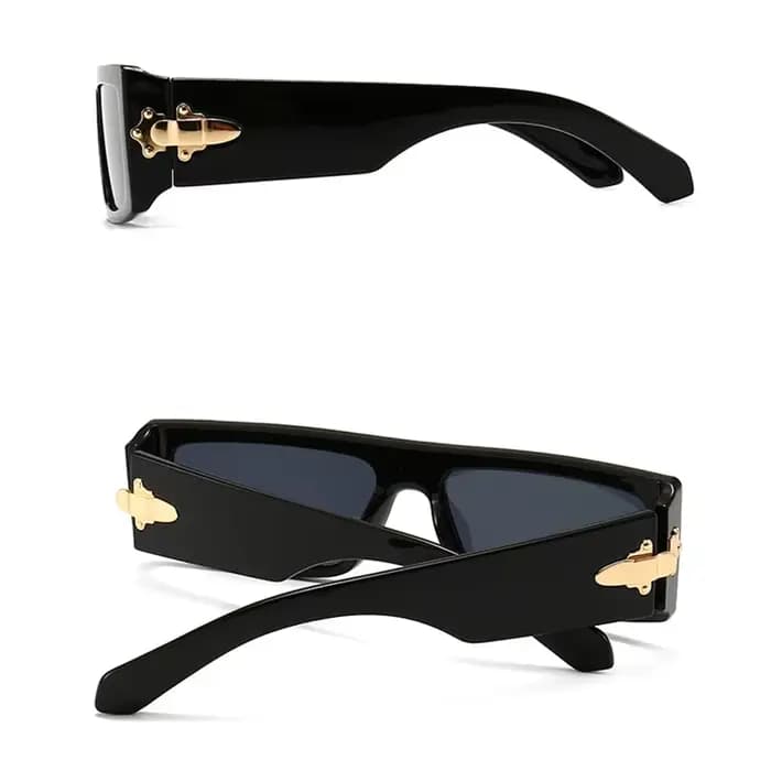 Lunettes de soleil carrées vintage pour femmes et hommes