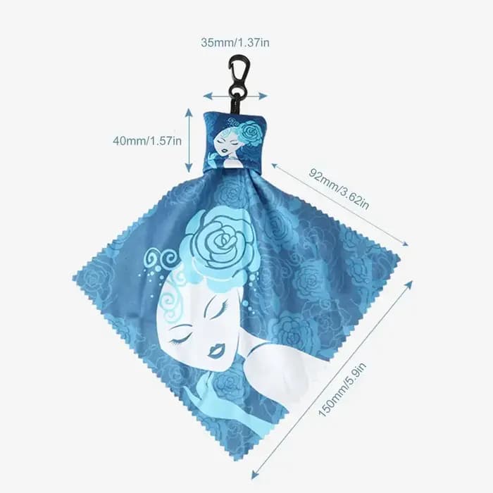 Chiffon de nettoyage pour lunettes en microfibre lavable