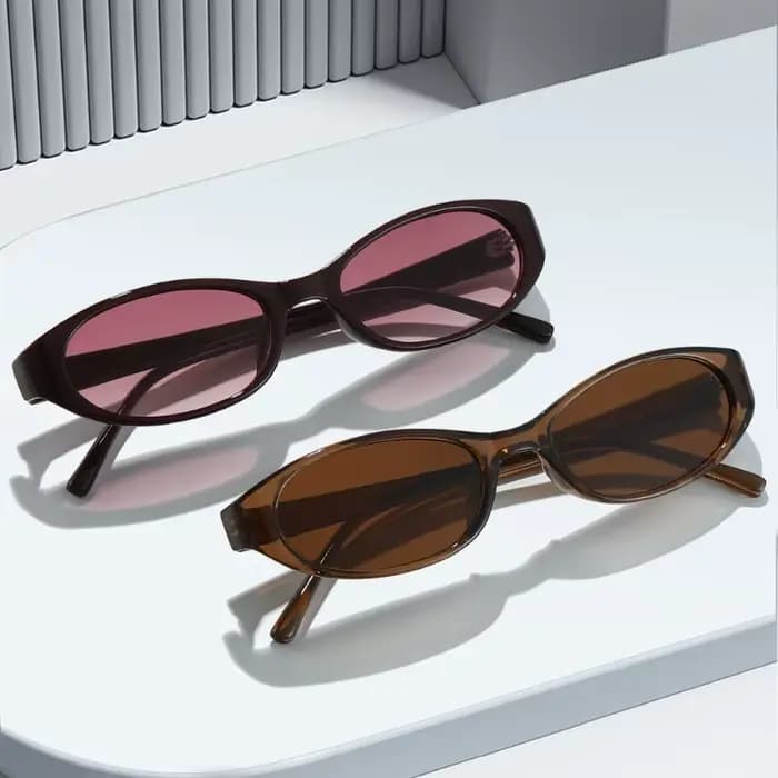 Lunettes de soleil œil de chat léopard tendance pour femme