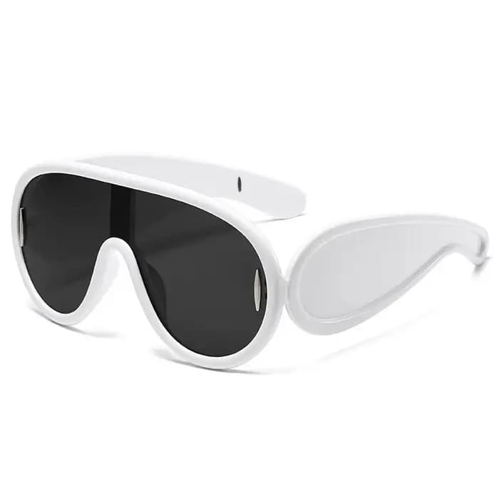 Lunettes de soleil rondes vintage exagérées pour femmes et hommes