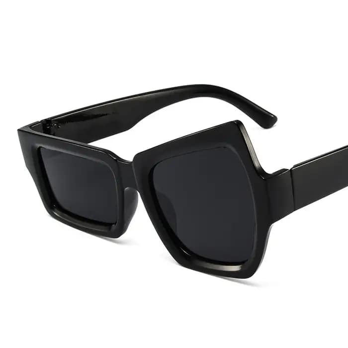 Lunettes de soleil carrées irrégulières drôles pour hommes