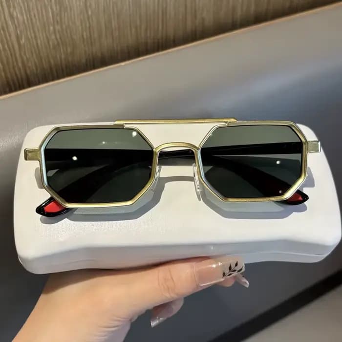 Lunettes de soleil rétro Steam-Punk pour hommes