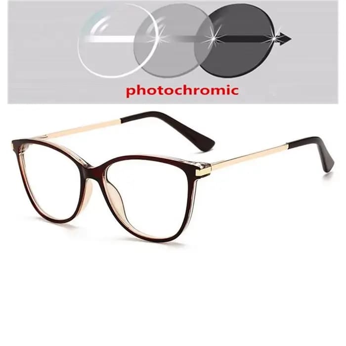 Lunettes de Prescription œil de chat à monture léopard noir