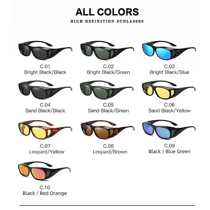 2025 lunettes de soleil polarisées adaptées sur les yeux