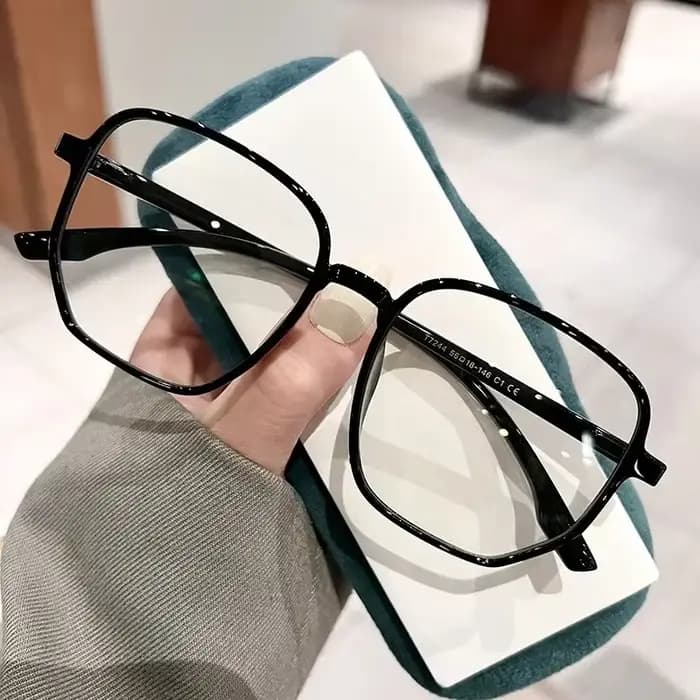 Nouvelles lunettes élégantes pour femmes, monture carrée, transparentes, anti-lumière bleue, pour or