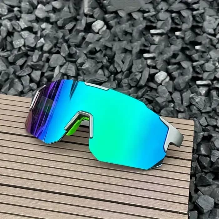 Lunettes à grande monture pour hommes, Design intégré, lentille jaune vif Orange et monture noire, a