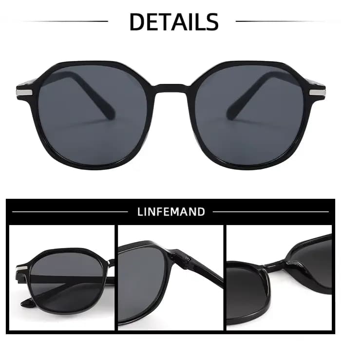 Lunettes de soleil rondes vintage pour femmes et hommes