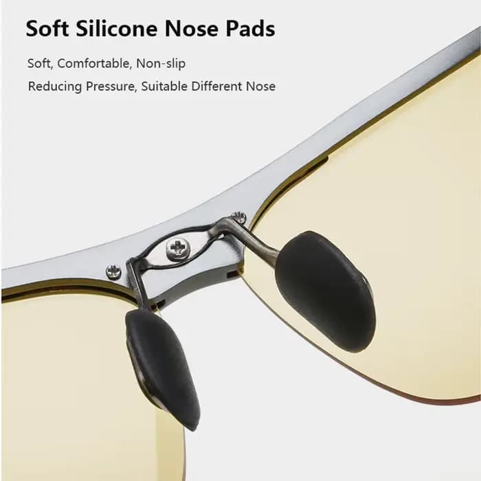 KATELUO-Lunettes de vision jour et nuit pour hommes, lunettes de voiture jaunes, lunettes de soleil