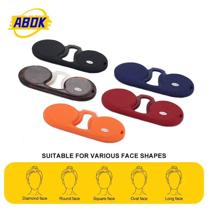 Lunettes de lecture sans monture TR rondes pour hommes et femmes