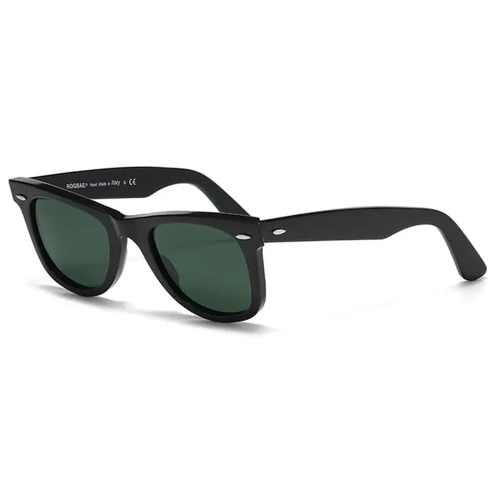 ROGBAE lunettes de soleil inclinables hommes classiques lentille en verre