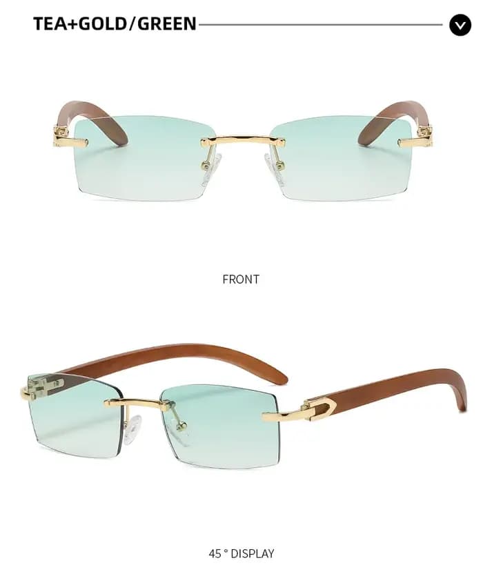 Lunettes De soleil Vintage Steampunk sans bords pour hommes